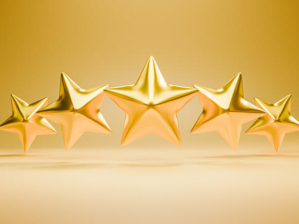 five gold stars